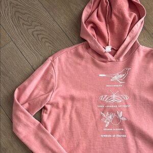 Women's Mauve cropped hoodie